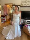 satin wedding dress size 16
