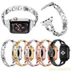 US For Apple Watch Band iWatch Series 9 8 Ultra 7 6 SE 5 4 3 2 Bling Metal Strap