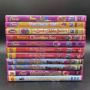 Barney DVD Lot 11 Barney the Purple Dinosaur Children / Toddler Educational DVDs
