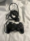 Sony PlayStation 2 Wired DualShock Controller Black **See Description