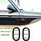 Black Side Fender Turn Signal Light Lamp Cover For Land Rover Discovery 2 98-03 (For: Land Rover Discovery)