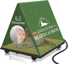 Indestructible Heated Cat House for Outdoor Cats in Winter, Extremely Waterproof