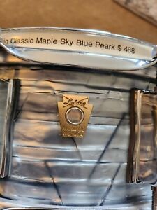 Ludwig 14x 5.5 Classic Maple Sky Blue  Peark