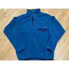 Patagonia Men’s Synchilla Snap-T Fleece Pullover Jacket Blue, Size XL