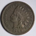 1909-S Indian Head Cent Penny VF E159 SEFL