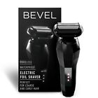 Bevel Electric Shaver for Men, Electric Foil Shaver, Wet & Dry, Waterproof Black