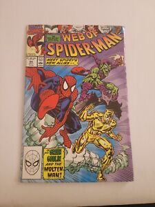 Web Of Spider-Man #66 July 1990 / Meet Spideys New Allies Green Goblin And...