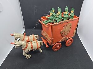Vintage / Antique Circus Wagon With Musical Band