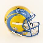 Darrell Henderson Jr. Signed St. Louis Rams Flash Speed NFL Replica Helmet w/COA