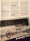 PRINT AD 1980 Sanyo Stereo Receiver AM/FM 2050 Station Never Drift That’s Life