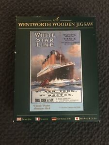 Wentworth Wooden Jigsaw 250 Titanic Poster “White Star Line “.