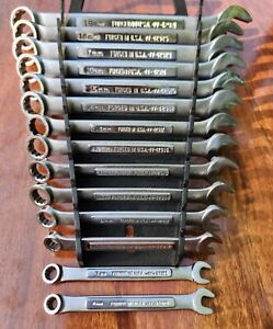 New ListingCraftsman Metric, 12 Point, 14 Piece Combination Wrench Set 6-19mm USA 🇺🇸