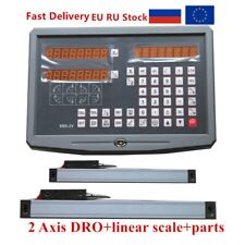 DRO 2 Axis with 2pcs 50-1020mm Linear Scale / Linear Encoder / Measuring Ruler