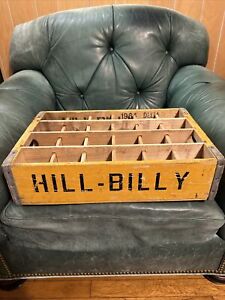 New Listing1964 SCARCE NICE HILL-BILLY WOODEN SODA CRATE