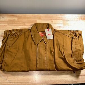 Levi’s Men’s THE RANCHER TRUCKER JACKET Color: Brown Rinse Size: Large NWT