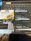 Lot of 3 Naked Wine $100 Gift Cards and Food Card.............BR