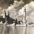 The Cloud Capped Towers St Louis Worlds Fair 1905 Stereograph Stereoview Card 3D
