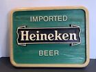 Vintage Imported Heineken Beer Sign, Man Cave Bar Sign 1985