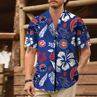 chicago Cubs Hawaiian Shirt, Aloha, Tropical Flowers, T- Shirt, Beach, Mlb