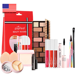 Makeup Set Travel Makeup Kit, Include Eyeshadow Palette, Powder, Lipstick, Lip G