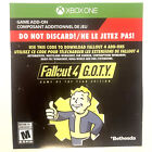 🔥 Fallout 4 SEASON PASS (Microsoft XBOX ONE) DLC Physical Card Add-On Content