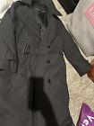 Garrison Collection DSCP US Military All Weather Black Lined Trench Coat Jacket