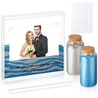 Sand Ceremony Kit for Wedding Includes Clear Acrylic Unity Sand Ceremony Phot...