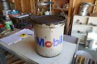 Vintage 1978 Empty 5 Gallon Oil Grease Can Mobil Lot 23-76