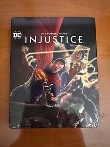 New ListingDC Injustice 4K Ultra HD + Blu-Ray PREOWNED Steelbook MINT Superman Batman