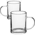 Coffee/tea mugs Set of 2 Large Glass travel for Hot/Cold Drink Latte Juice beer
