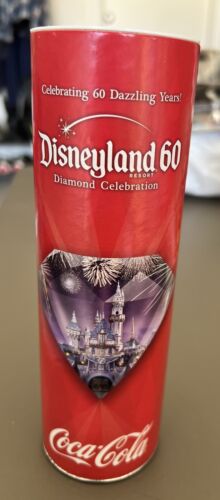 Coca Cola Disneyland Diamond Celebration 60th Anniversary Bottle & Packing Tube