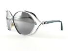 NEW VINTAGE CHRISTIAN DIOR BUTTERFLY 2056 75 SILVER 1980'S AUSTRIA SUNGLASSES