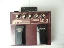 Boss AD-3 Acoustic Preamp Effects Pedal EQ Chorus Reverb Free USA Shipping