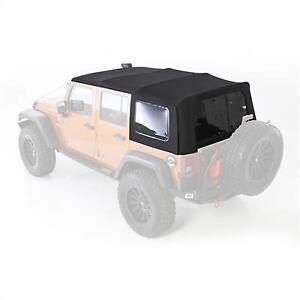 PREMIUM REPLACEMENT BLACK SOFT TOP TINT WINDOWS 9086235 10-18 FOR JEEP WRANGLER  (For: Jeep Wrangler JK)
