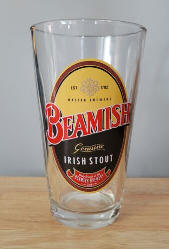 Beamish Genuine Irish Stout Pint Beer Glass Imported Cork Ireland 🇮🇪 LAST ONE!