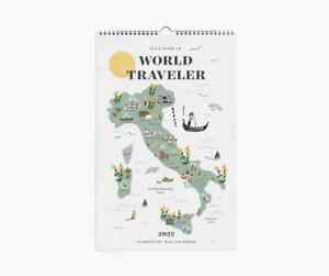 Anthropologie Rifle Paper Co. World Traveler 2022 Calendar 12 PRINTS Travel