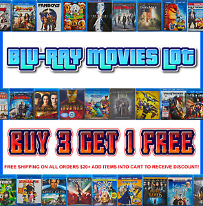 Blu-Ray Movies Lot 🍿 Buy 3 Get 1 Free 🍿 Free Shipping - $10 Order Minimum