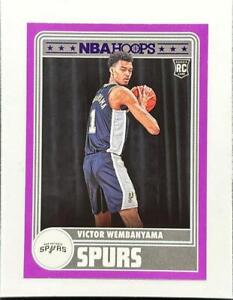 2023-24 Panini NBA Hoops Victor Wembanyama Purple Tribute Rookie RC #298 Spurs