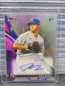 New Listing2021 Topps Finest Kris Bubic Rookie Refractor Auto Autograph RC #FA-KB