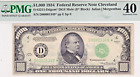 RARE STAR 1934 $1,000 Fr. #2211-Ddgsm* Dark Green Seal Mule Star Note PMG 40 EF
