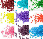 1200 Miyuki Delica #11 Glass Seed Beads 11/0 Lots of Opaque Colors 7.2 Grams