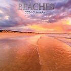 2024 Square Wall Calendar, Beaches, 16-Month Natural World Theme 12x12