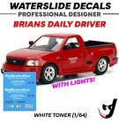Hot Wheels Water Slide Decals UNIVERSAL For 1/64 Ford Lightning Fast And Furious