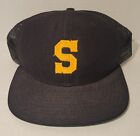 Vintage 90s Pittsburgh Steelers New Era Snapback Hat Cap NFL Black/Yellow S Logo