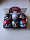 6x Pokemon Empty Pokeball Tin Decoration Gift Cosplay Level Great Quick Lure A1