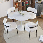 5Pcs Dining Set Kitchen Room Table Set Dining Table and 4 Upholstered Chairs