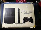 Sony PlayStation 2 PS2 Slim Black Console 3 Game Bundle SCPH-77001 Tested