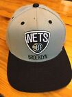 NBA Brooklyn Nets Basketball Cap Flat Bill Snapback Hat By Adidas - One Size