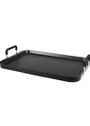 Griddle Nonstick Stove Top Pan Outdoor For 2 Burners Gas Range Grill BBQ 17-Inch