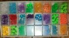 10 boxes Different Colors & Patterns Plastic Beads lot Kids Crafts DIY Kit